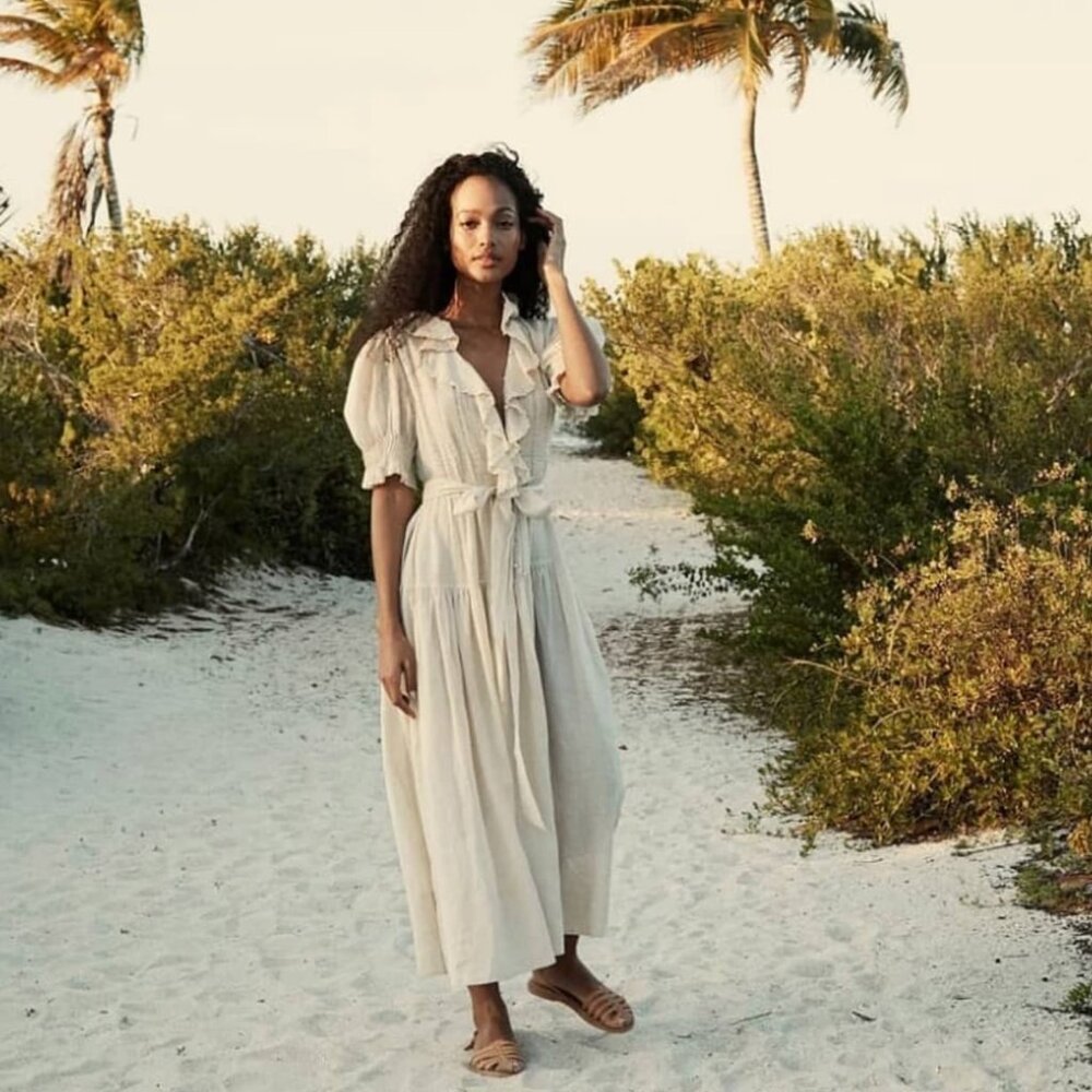 Doen Poet Dress in Marble